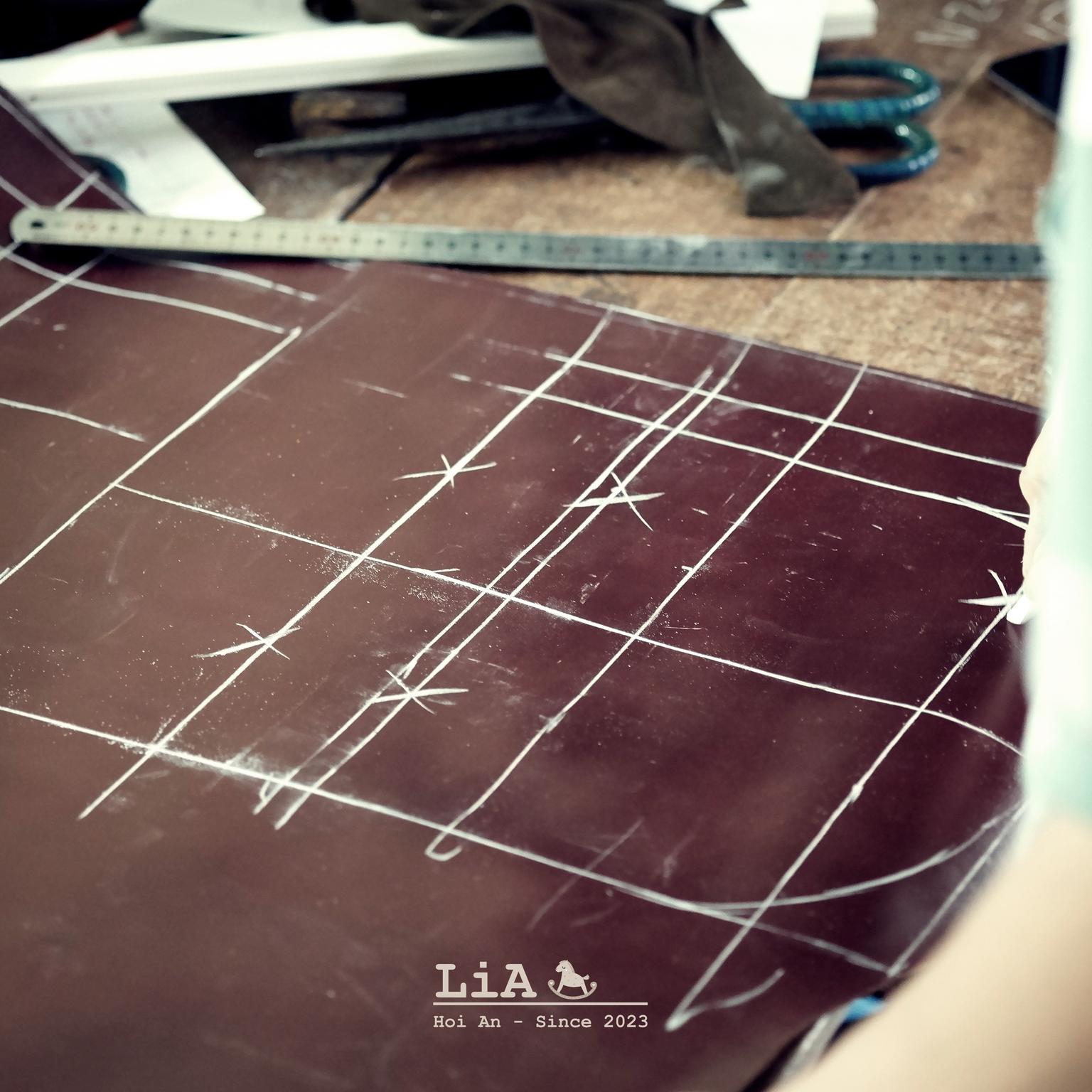 Handcrafting a leather wallet