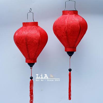 Set 30 of Garlic Red Silk Lanterns
