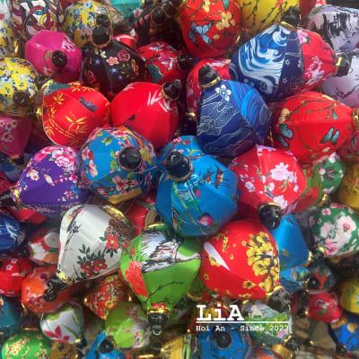 Set 30 pcs of Mixed Mini Fabric 3D Lanterns - Garlic and Balloon Lantern - 10cm