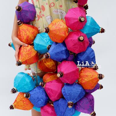 Set 30 pcs of Vietnamese Silk Lanterns - 10 cm - LIA Hoi An