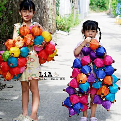 Set 20 pcs of Vietnamese Silk, Balloon and Garlic Mini Lantern - 10cm - LiA Hoi An
