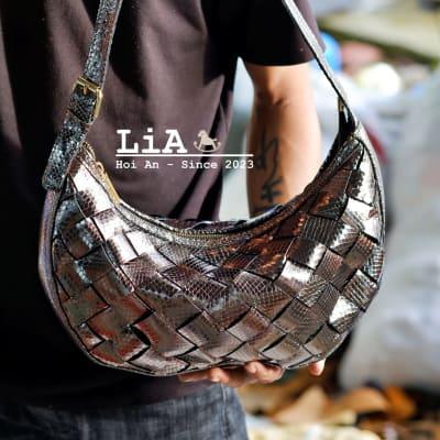 LiA Hoi An's Strappy Shoulder Bag with Special Silver Color