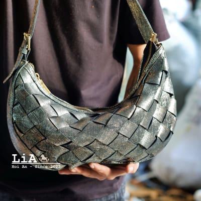 LiA Hoi An's Strappy Shoulder Bag with Special Silver Color