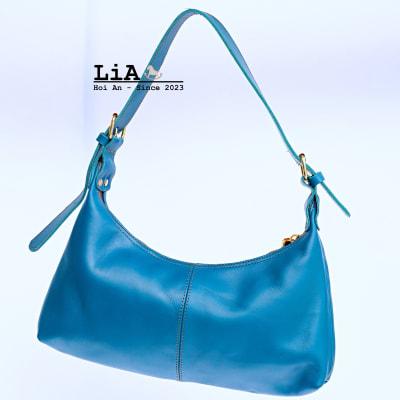 LiA Hoi An’s Dark Red Leather Shoulder Bag