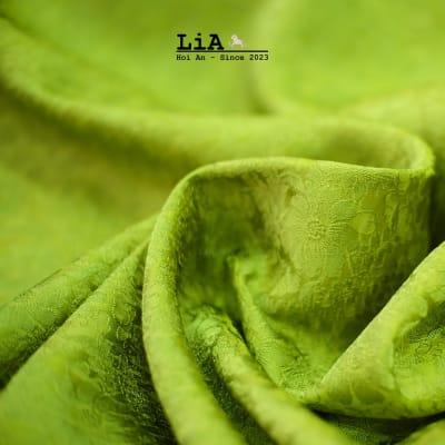 Gray Purple Mulberry Silk Daisy Pattern - Vietnamese Handmade Silk by LiA Hoi An