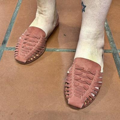 LiA Hoi An Brown huarache sandals, Mexican Huaraches - Casual Woven Leather Sandals