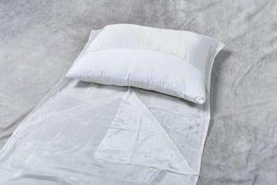 Single Pure Silk Sleeping Bag Liner for Camping Hiking Hostel Travel- White