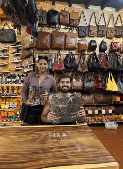 Real Leather Briefcase Hoi An, Custom Made Crossbody Bag, Brown Wax Leather Handbag, Laptop 15 inch Bag| Lia Hoi An Leather