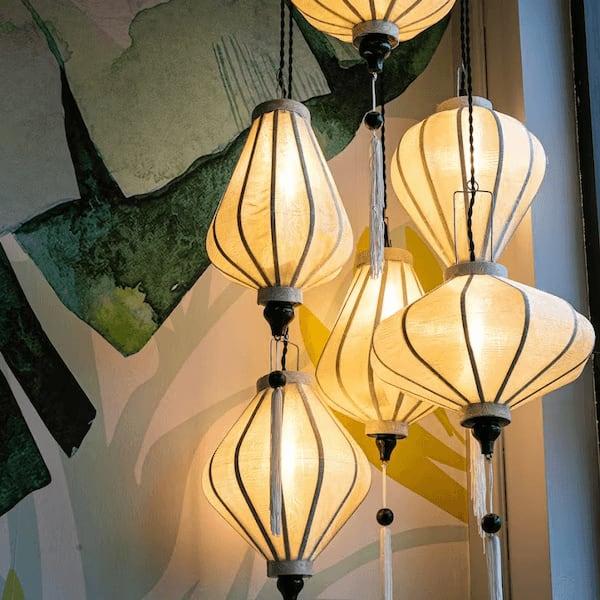 Brighten Your Living Room with Vietnamese Bamboo & Silk Lanterns