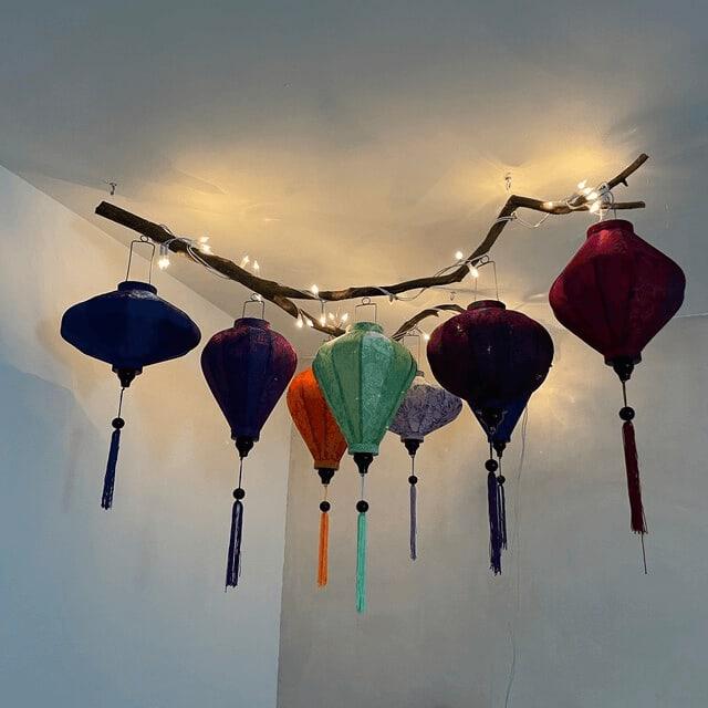 Refresh Your Home Office with Artistic Silk Lantern Designs